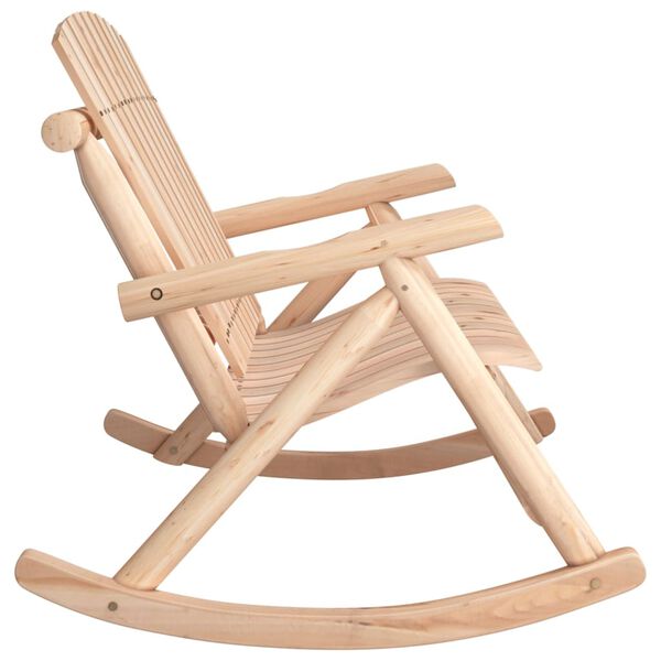 vidaXL 2-kohaline kiikjalgadega pink, 123 x 96 x 102 cm, kuusepuit