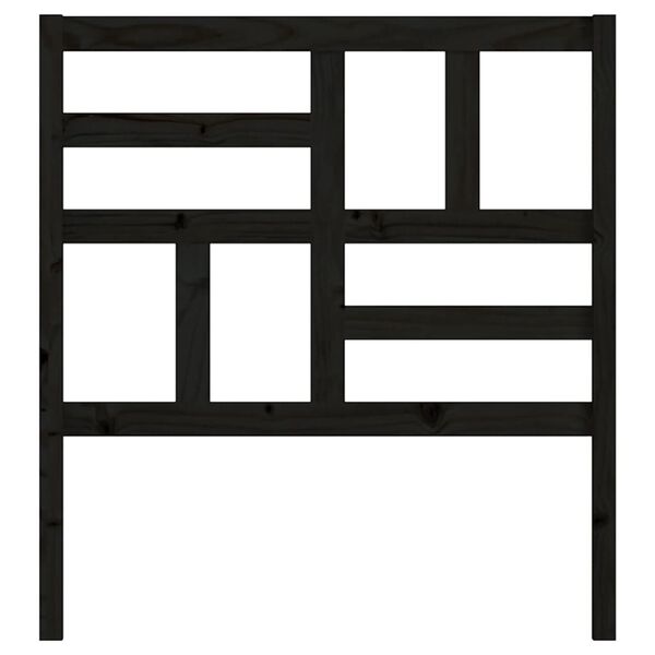 vidaXL voodipeats, must, 106 x 4 x 104 cm, männipuit