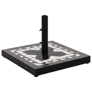 vidaXL p&auml;ikesevarju alus, must ja valge, kandiline, 12 kg