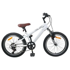 vidaXL Kids Mountain Bike 20 Tolli 6-Speed 5-8 aastastele Valge