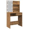 vidaXL tualettlaud LED-ga Artisan Oak 74,5x40x141 cm
