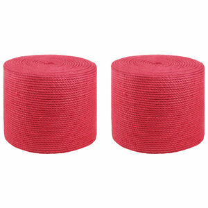 vidaXL Juut K&ouml;is 2 pcs Punane 100% Tossa džuut