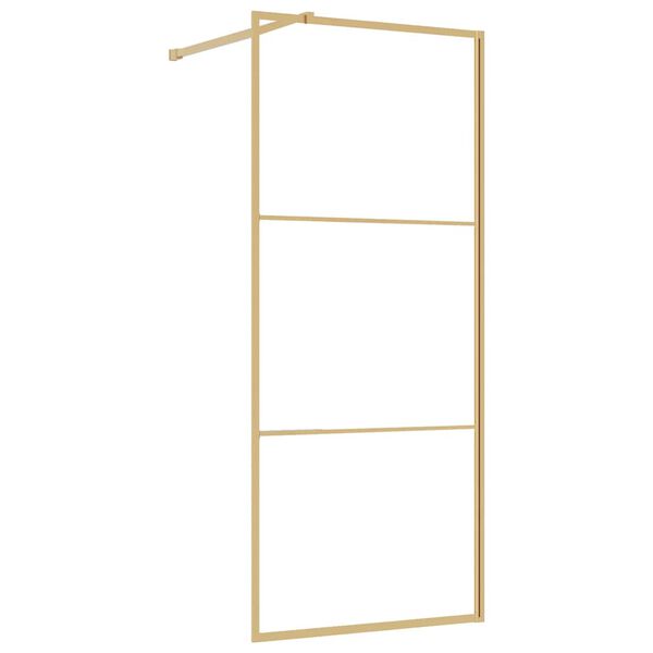 vidaXL du&scaron;inurga sein, l&auml;bipaistev ESG-klaas, kuldne, 90 x 195 cm