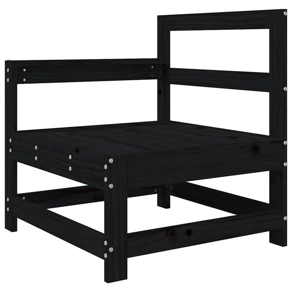 vidaXL aiatool patjadega, must, männipuit