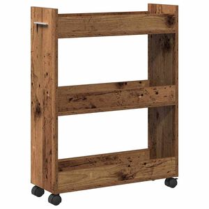 vidaXL Kapp rattaga Vana puit 60 x 22 x 79 cm