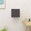 vidaXL seina telerikapp, k&otilde;rgl&auml;ikega, hall, 30,5 x 30 x 30 cm