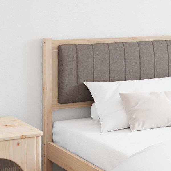 vidaXL Polsterdatud voodiots peaga Pruun 200 cm Tahke m&auml;nd