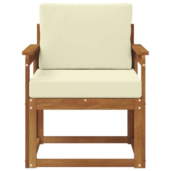 vidaXL &Otilde;uesohva Tugev akaatsiapuit ja pol&uuml;ester Neutraalne