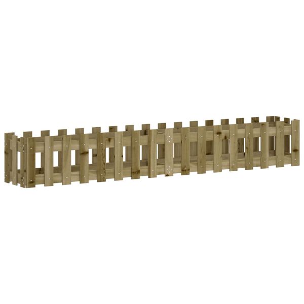 vidaXL aia disainiga k&otilde;rgendatud taimelava, 200x30x30 cm, m&auml;nnipuit