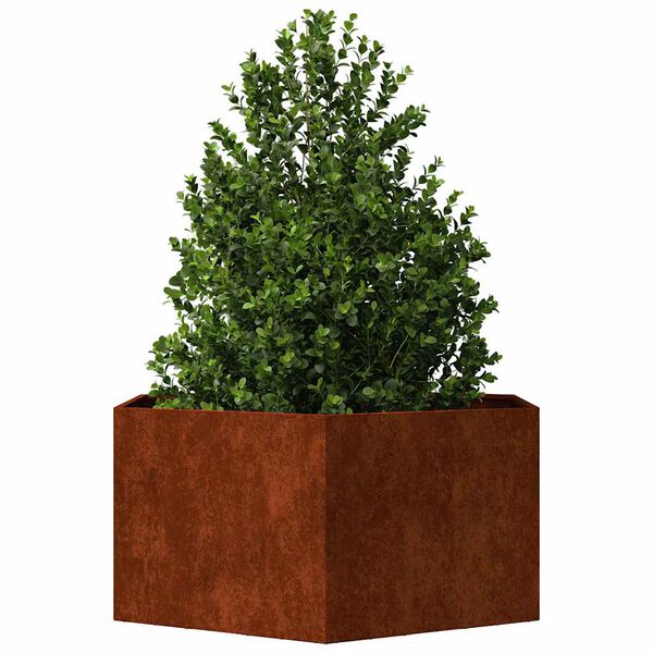 vidaXL taimekast, rooste, 90 x 90 x 45 cm, Corten teras