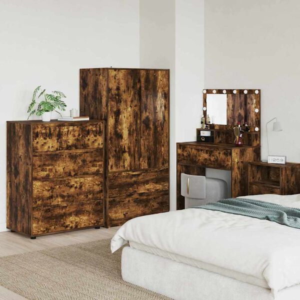 vidaXL Ladustamiskapid 2 pcs Suitsetatud tamm 80 x 48 x 105 cm