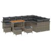 vidaXL Aia Diivanikomplekt padjaga 13 pcs Hall pol&uuml;rotang