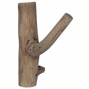 vidaXL Konks Pruun 4 x 4 x 14 cm Tugev taastatud puit