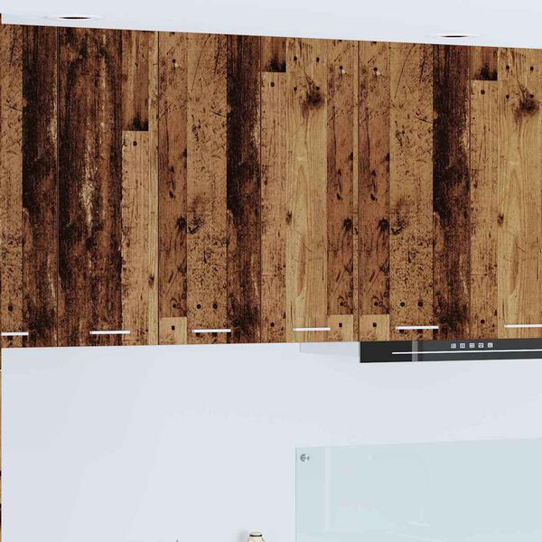 vidaXL Seinakapp ladustamisega Vana puit 60 x 31 x 80 cm Tehispuit