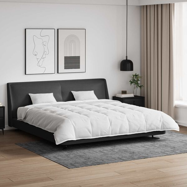 vidaXL Teki komplekt padjaga 3 pcs Valge Down Feather