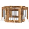 vidaXL Koerav&auml;rav koos aluspuudega 6 pcs Vana puit 60 x 60 cm
