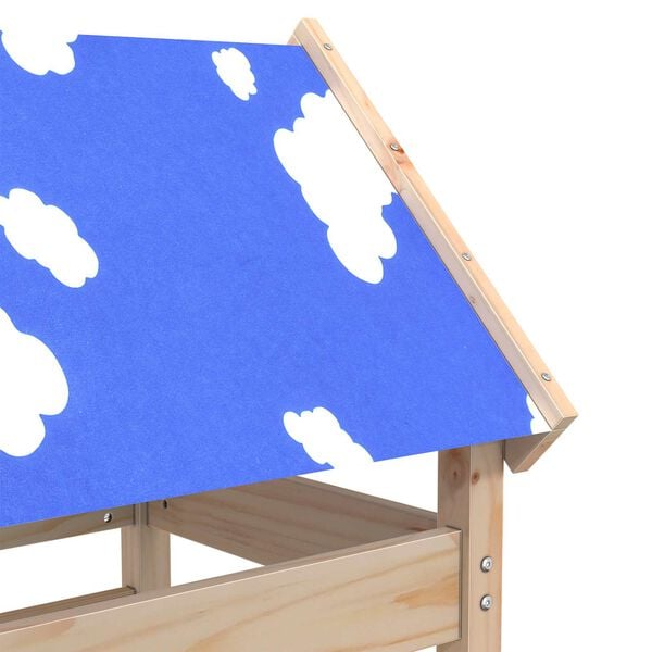 vidaXL M&auml;ngutorni Pruun 85 x 52,5 x 239 cm Tahke m&auml;nd