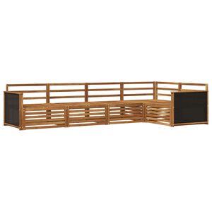 vidaXL V&auml;li diivanikomplekt 5 pcs Naturaalne 323 x 164,5 x 73 cm