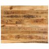 vidaXL lauaplaat, 90 x 80 x 2,5 cm, naturaalsete servadega, mangopuit