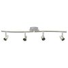 vidaXL Lae kohtvalgusti prožektoritega Nikkel 61 x 10 x 12,5 cm Metall