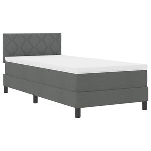 vidaXL Karbi vedrumadrats LED-ribadega Tumehall 90 x 200 cm kangas