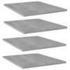 vidaXL riiuliplaadid 4 tk, betoonhall, 40x50x1,5 cm, tehispuit