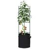 vidaXL tomatitaime tugi koos taimekotiga 2 tk, 116 cm, teras ja PP