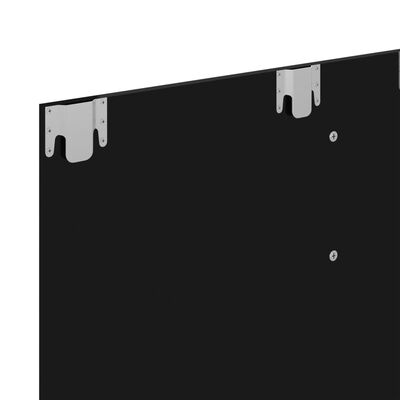 vidaXL TV-seinariiul, kõrgläikega must, 120x23,5x90 cm, puitlaastplaat