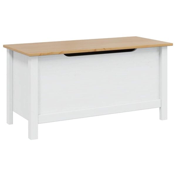 vidaXL Salvestuskarp Hill Valge ja mesi pruun 90 x 40 x 45 cm