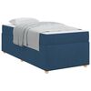vidaXL Voodi raam madratsiga Sinine 80 x 200 cm kangas