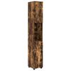 vidaXL Vannitoa kapp Suitsetatud tamm 30 x 35 x 192 cm