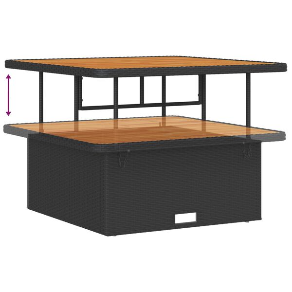 vidaXL Aia Diivanikomplekt 13 pcs Must polürotang