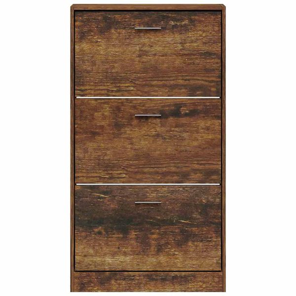 vidaXL jalatsikapp, suitsutatud tamm, 59 x 17 x 108 cm, tehispuit