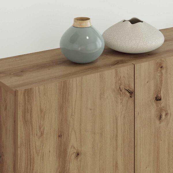 vidaXL Telerikapp Seinale kinnitatav 4 pcs K&auml;sit&ouml;&ouml;puu Tehispuit