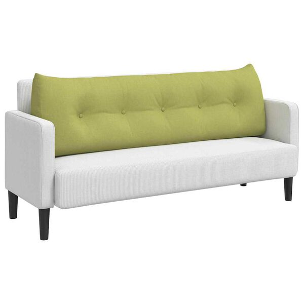 vidaXL Seljatugi padi Hele roheline 160 x 24 x 50 cm kangas