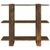 vidaXL raamaturiiul/ruumijagaja, suitsutatud tamm, 100x30x87 cm