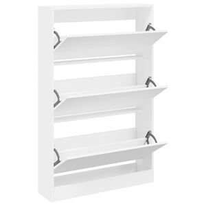 vidaXL jalatsikapp, valge, 80 x 21 x 87,5 cm, tehispuit