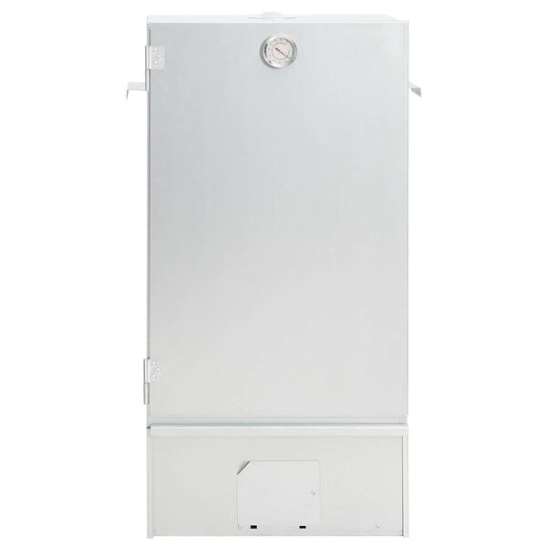 vidaXL BBQ suitsuahi puulaastudega, 44,5x29x83 cm, tsingitud teras