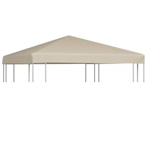 vidaXL varjualuse katus 310 g/m&sup2; 3 x 3 m, beež
