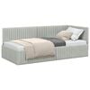 vidaXL Nurgavoodi raam peaga Helehall 90 cm x 190 cm Samet