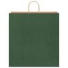 vidaXL paberkotid, 250 tk, k&auml;epidemetega, roheline, 45x17x48 cm
