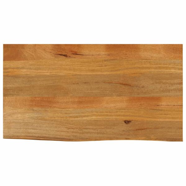 vidaXL lauaplaat, naturaalse servaga, 120 x 60 x 2,5 cm, mangopuit