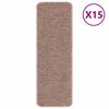 vidaXL Libisemisvastased trepimatid 15 pcs Helepruun 60 x 25 cm PP