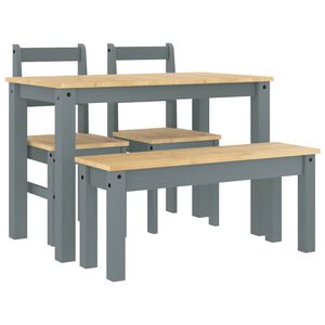 vidaXL 4-osaline s&ouml;&ouml;gilauakomplekt PANAMA, m&auml;nnipuit