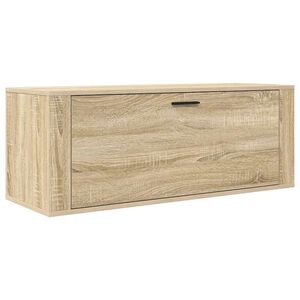 vidaXL seina kingakapp, Sonoma tamm, 100 x 35 x 38 cm, tehispuit