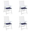 vidaXL euroaluse istmepadjad 4 tk tumesinine 40x40x4 cm oxford kangas