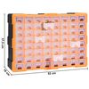 vidaXL mitme sahtliga organiseerija 64 sahtliga 52 x 16 x 37,5 cm