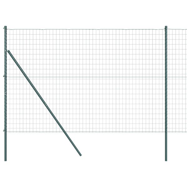vidaXL Aed koos postiga Roheline 1,6 x 10 m Terased ja PVC