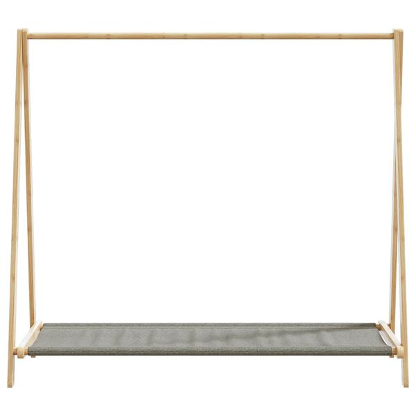vidaXL riiulitega riidenagi, 106x34x102 cm, bambus