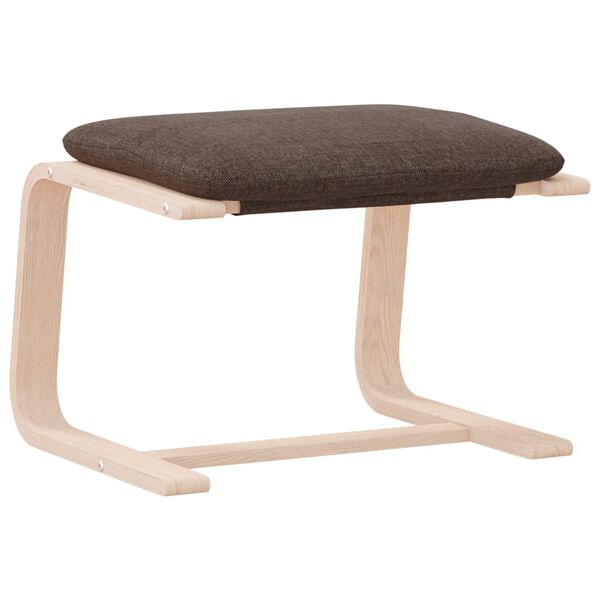 vidaXL jalapink, tumepruun, 51 x 41 x 40 cm, kangas